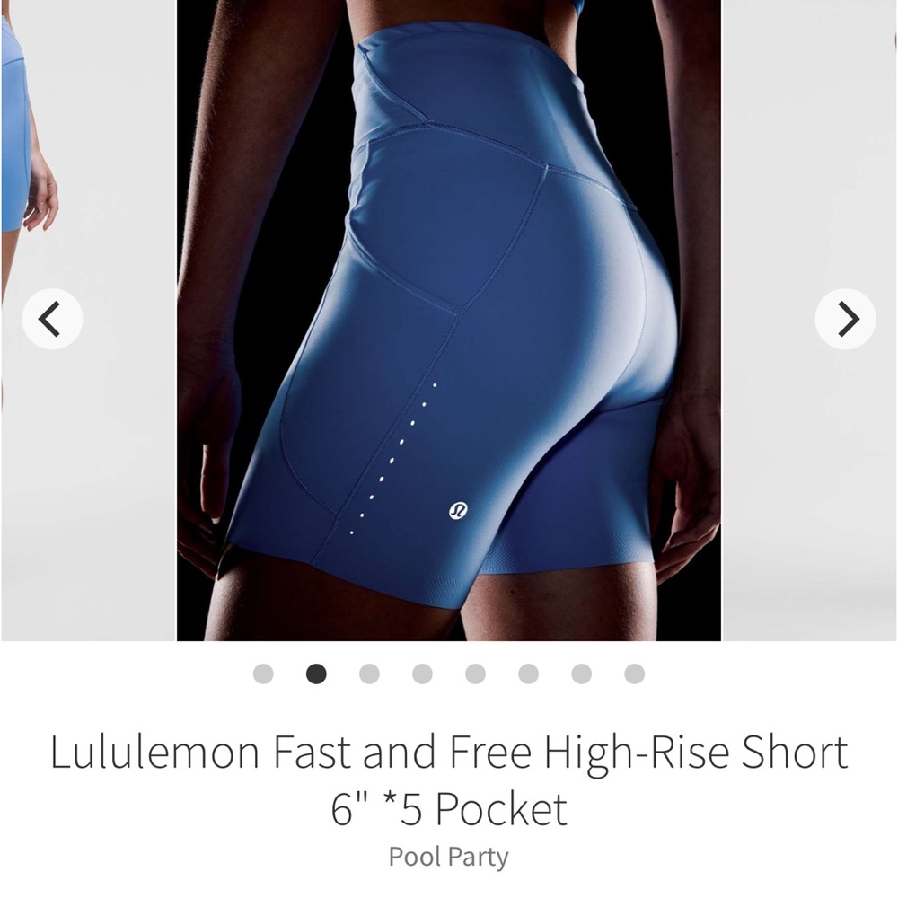 🔥lululemon NWT Pool Party HR Bike Shorts 6” 5POCKETS!